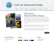Tablet Screenshot of cityofmaywoodpark.com